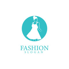 Fashion logo template vector illustration design