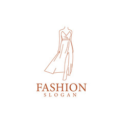 Fashion logo template vector illustration design