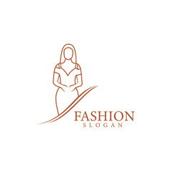 Fashion logo template vector illustration design