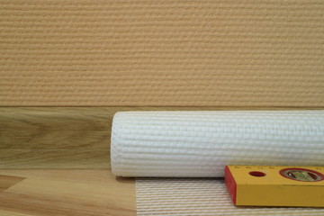 Picture of fiberglass wallpaper.