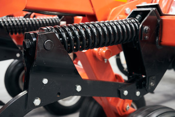 Damping springs of a modern cultivator.