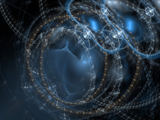 Computer generated Fractal pattern wallpaper