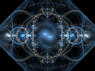 Computer generated Fractal pattern wallpaper