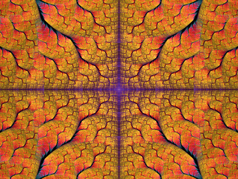 Computer generated Fractal pattern wallpaper