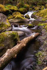 Waterfalls on the Wahkeena Falls hike on the Columbia River Gorge