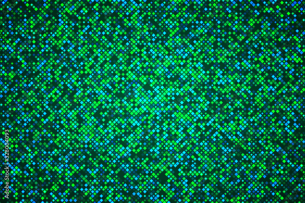 Poster abstract pixel mosaic color vector illustration. squares and bricks.