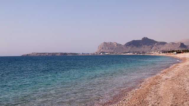 Afandou beach, Mediterranean Sea, Rhodes, Greece