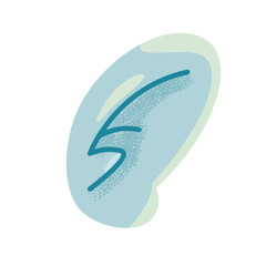 human ear, body part on white background