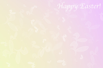 Easter background banner - abstract panorama with rabbits bokeh