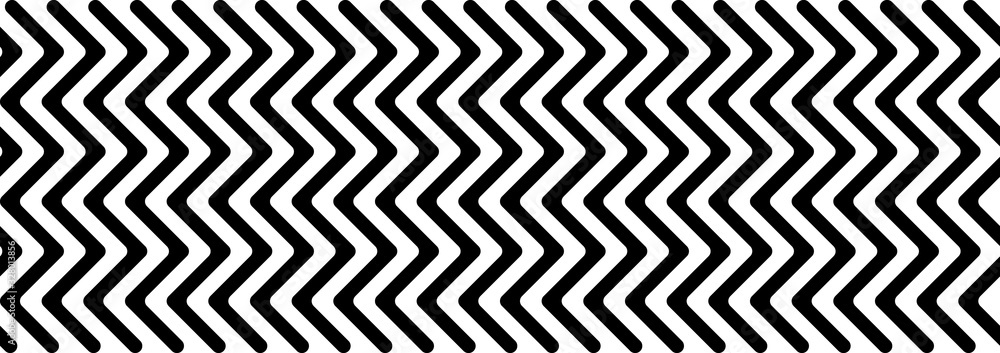 Poster monochrome zigzag background. abstract waves design.