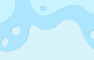 3d water layout template background. Vector abstract blue texture 