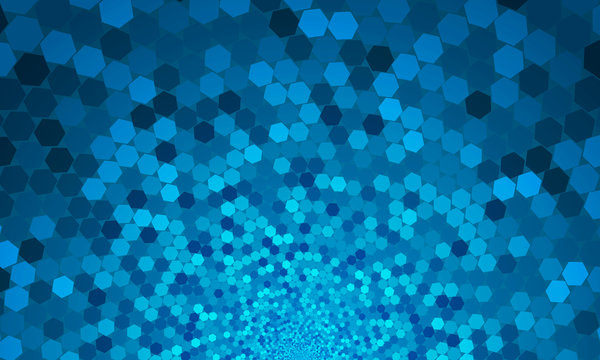 abstract blue hexagons background