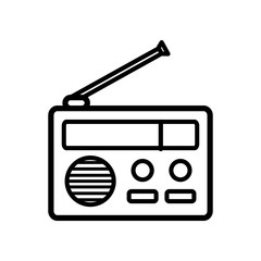 radio icon vector template