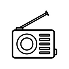 radio icon vector template