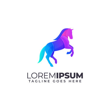 Colorful Horse Logo