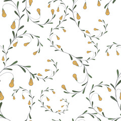 Seamless vector pattern.Fantasy flowers.Natural wallpaper, floral decoration, illustration. Home decor.Spring flowers.Can be used for printing,wrapping paper, poster,wallpaper, greetings and textiles.