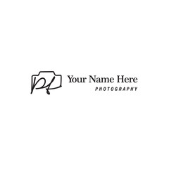 Pt Initial Signature Photography Logo