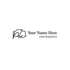 Pk Initial Signature Photography Logo