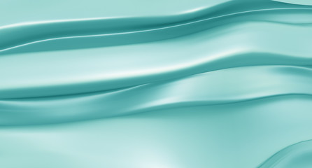 Abstract turquoise 3D background. 3D rendering.