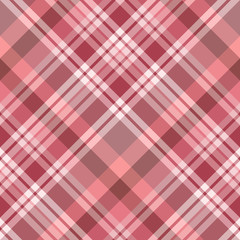 Seamless pattern in fine berry pink colors for plaid, fabric, textile, clothes, tablecloth and other things. Vector image. 2