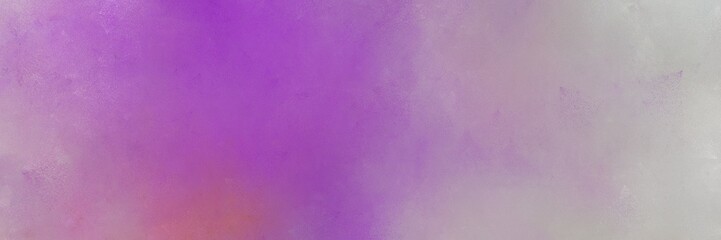 abstract painting background texture with pastel purple, medium orchid and silver colors and space for text or image. can be used as horizontal background texture