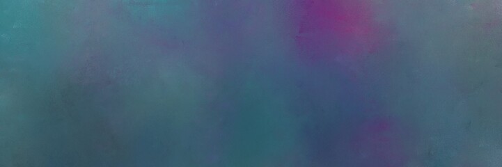 abstract painting background graphic with teal blue, old lavender and blue chill colors and space for text or image. can be used as horizontal background graphic