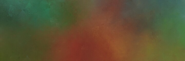 abstract painting background graphic with dark olive green, brown and dim gray colors and space for text or image. can be used as horizontal header or banner orientation