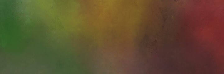 abstract painting background graphic with dark olive green, old mauve and brown colors and space for text or image. can be used as horizontal header or banner orientation