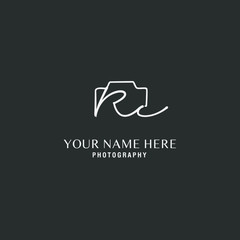 Rc Initial Signature Photography Logo