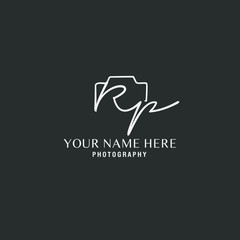 Rp Initial Signature Photography Logo