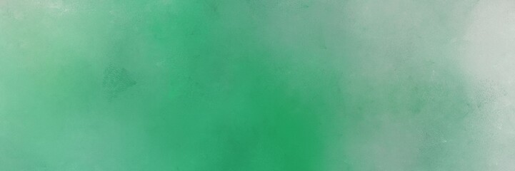 abstract painting background graphic with cadet blue, silver and sea green colors and space for text or image. can be used as horizontal background graphic