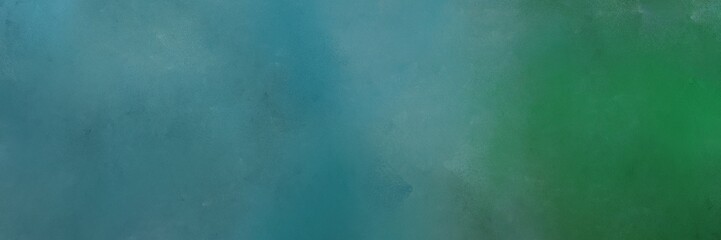 abstract painting background texture with teal blue, dark slate gray and cadet blue colors and space for text or image. can be used as horizontal header or banner orientation