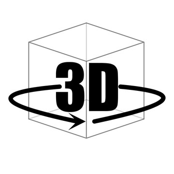 Icone 3d Vue