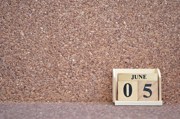 June 5, Empty gravel background.