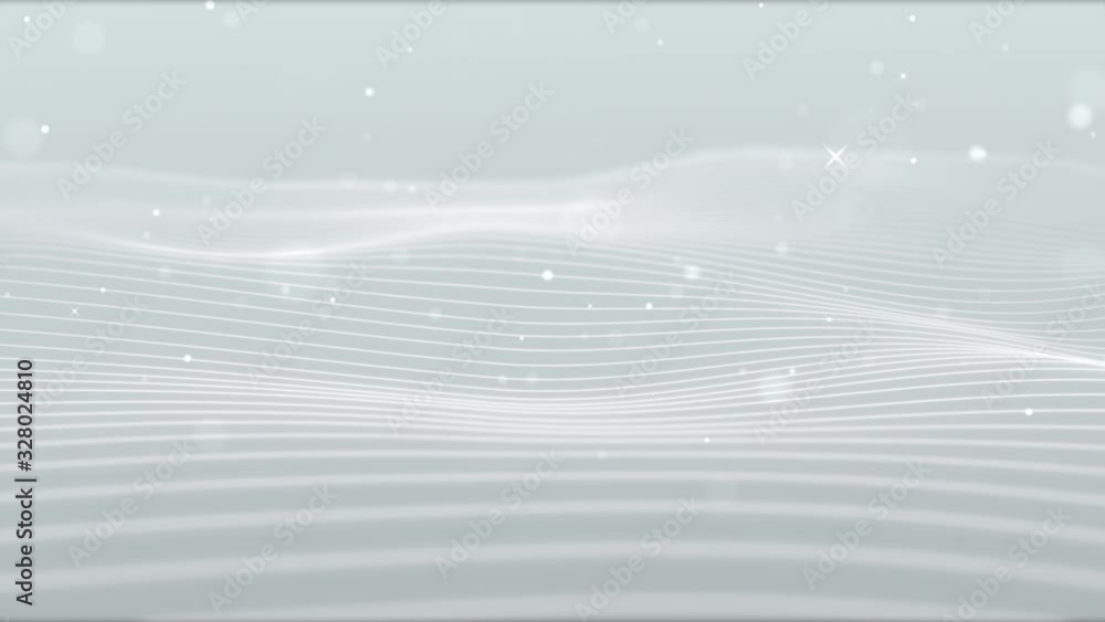 Poster light white silver wave beautiful particle background business corporate digital wave shiny surface