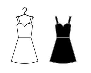 woman dress icon. vector illustration