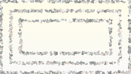 Realistic Background with Confetti of Hearts Glitter Particles. Sparkle Lights Texture. Celebration pattern. Light Spots. Explosion of Confetti. Glitter Vector Illustration. Design for Banner.