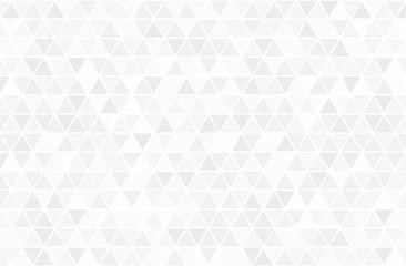 Wallpaper murals Triangle Abstract retro pattern of triangle shapes. White triangular mosaic backdrop. Geometric hipster background vector illustration.