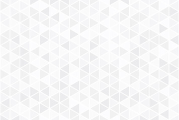 Abstract retro pattern of triangle shapes. White triangular mosaic backdrop. Geometric hipster background vector illustration.