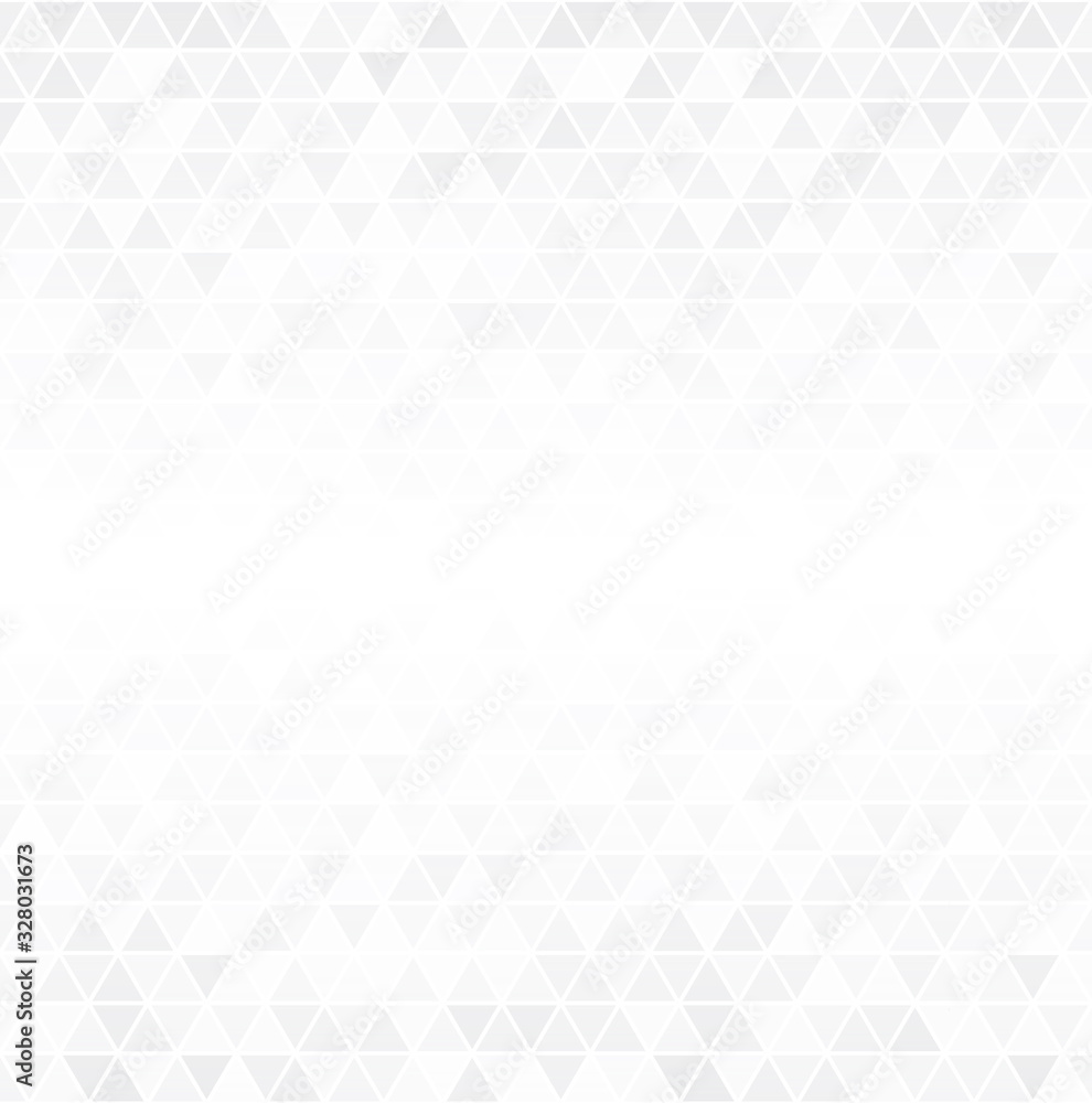 Wall mural Abstract retro pattern of triangle shapes. White triangular mosaic backdrop. Geometric hipster background vector illustration. - Wall murals