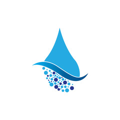 Water drop Logo Template vector illustration design