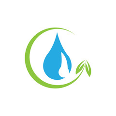 Water drop Logo Template vector illustration design