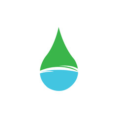 Water drop Logo Template vector illustration design