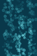 Abstract Blur Bokeh lights effect on Blue colour, Black Background, Glitter, Defocused, Seamless polka dot pattern , Creative, Illustration design