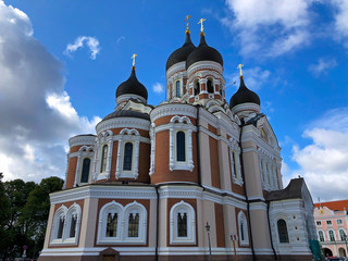 Fototapeta na wymiar Tallinn, Estonia : Alexander Nevsky Cathedral an orthodox cathedral.