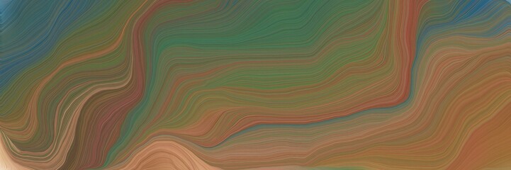 beautiful futuristic banner with pastel brown, dark slate gray and dark salmon color. elegant curvy swirl waves background design
