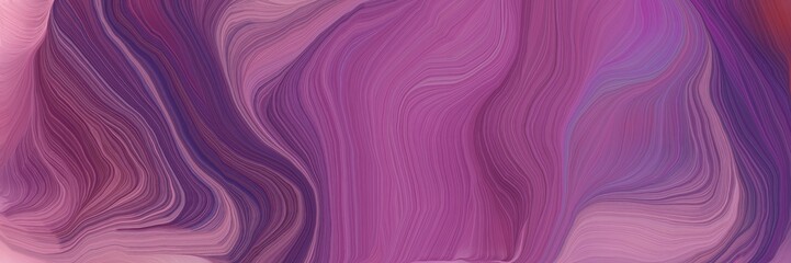 Obraz premium beautiful futuristic banner with antique fuchsia, very dark magenta and pastel violet color. curvy background design