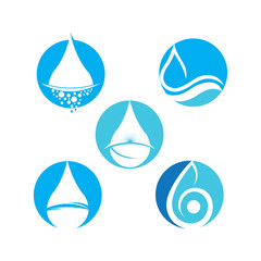 Water drop Logo Template vector illustration design