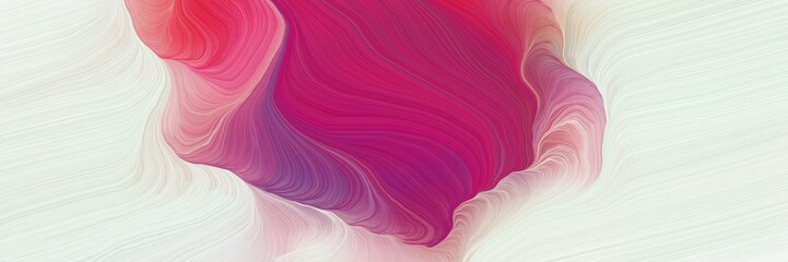 futuristic banner background with moderate pink, beige and rosy brown color. elegant curvy swirl waves background illustration