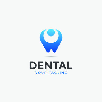 Dental Or Dentist Care Logo Template 